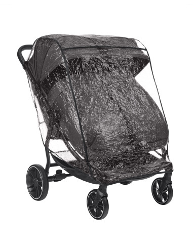 Количка за близнаци Happy 2 Dark Grey 2024