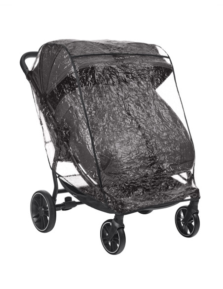 Количка за близнаци Happy 2 Dark Grey 2024