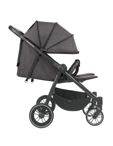 Количка за близнаци Happy 2 Dark Grey 2024