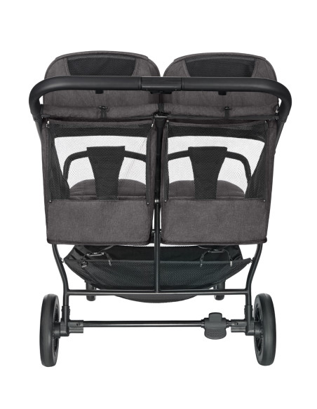 Количка за близнаци Happy 2 Dark Grey 2024