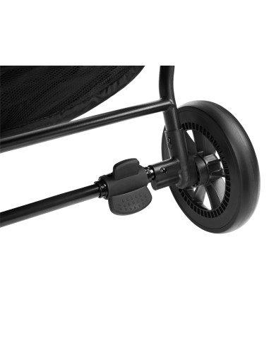 Количка за близнаци Happy 2 Dark Grey 2024