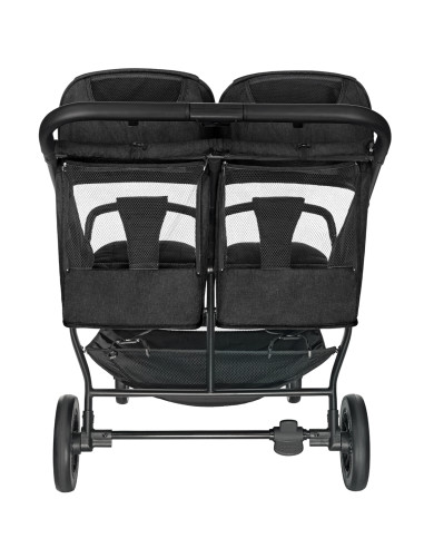 Количка за близнаци Happy 2 Black 2024