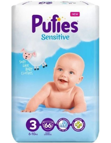 Пелени Pufies Sensitive 3 Midi 66 бр