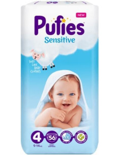 Pufies Пелени Sensitive 4 56бр Maxi Pack