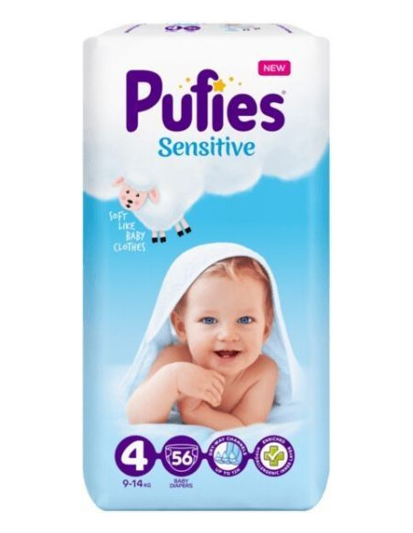 Pufies Пелени Sensitive 4 56бр Maxi Pack