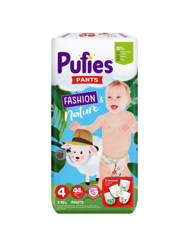 Пелени - гащички Pufies Pants Fashion & Nature 4 Maxi 44 бр