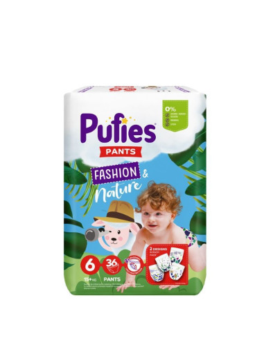 Пелени - гащички Pufies Pants Fashion & Nature 6 XL 36 бр