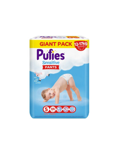 Пелени - гащички Pufies Sensitive Pants 5 Junior 66 бр