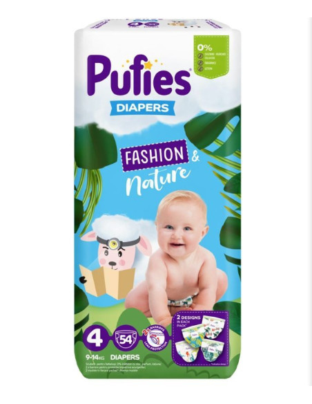 Pufies Пелени Fashion & Nature 4 54бр Maxi Pack