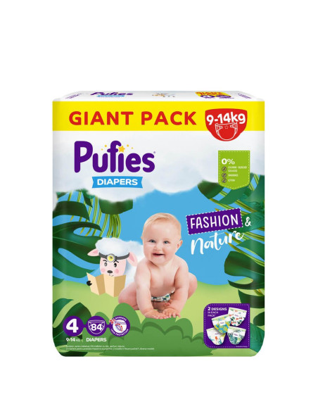 Пелени Pufies Fashion & Nature 4 Maxi 9-14 кг х 84 брoя