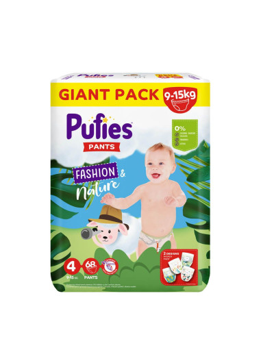 Пелени - гащички Pufies Pants Fashion & Nature 4 Maxi х 68 броя