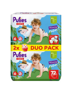 Pufies Fashion & Nature 6 Extra Large Детски Пелени 13+...
