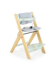 Дървен стол за хранене Caramel мента 2