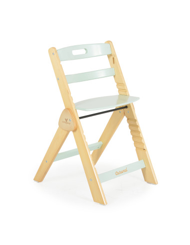 Дървен стол за хранене Caramel мента