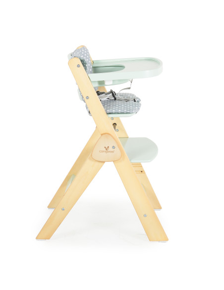 Дървен стол за хранене Caramel мента