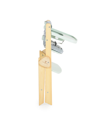 Дървен стол за хранене Caramel мента