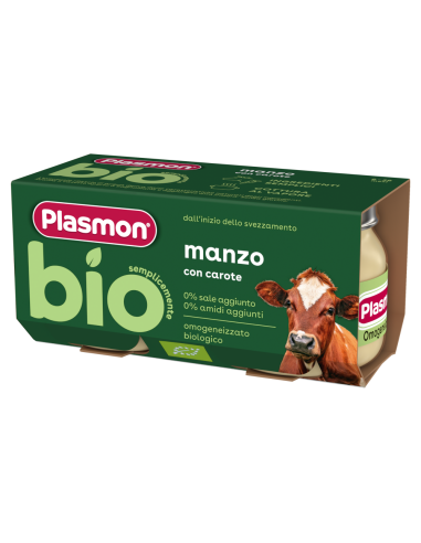 PLASMON БИО ПЮРЕ ГОВЕЖДО с моркови, 2Х80 ГРБИО ПЮРЕ ГОВЕЖДО с моркови, 2Х80 ГР