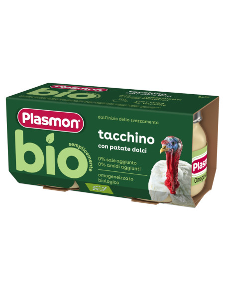 PLASMON БИО ПЮРЕ ПУЕШКО със сладък картоф, 2Х80 ГРБИО ПЮРЕ ПУЕШКО със сладък картоф, 2Х80 ГР