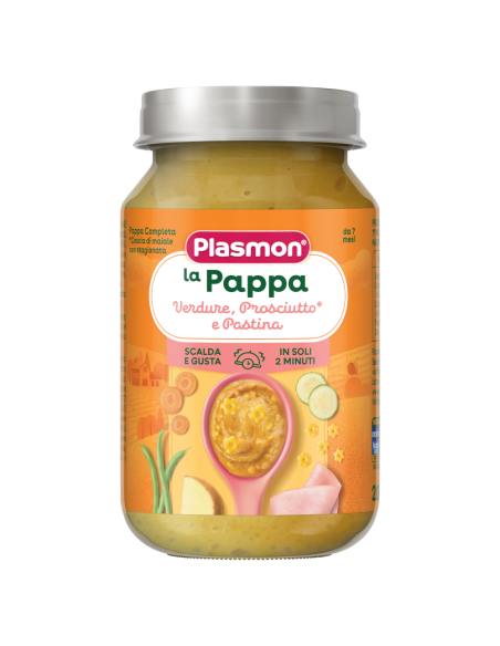 PLASMON ПЮРЕ ОТ ЗЕЛЕНЧУЦИ, БЕБЕШКА ПАСТА И СВИНСКО МЕСО, 7+МПЮРЕ ОТ ЗЕЛЕНЧУЦИ, БЕБЕШКА ПАСТА И СВИНСКО МЕСО, 7+М