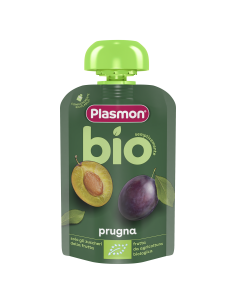 PLASMON БИО ПЛОДОВА ЗАКУСКА СЛИВА, 6+мБИО ПЛОДОВА ЗАКУСКА...