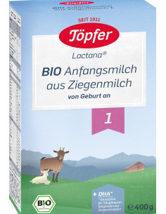 Topfer Lactana Bio 1 Сухо козе мляко за кърмачета 0M+ 400 гр