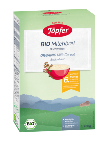 Topfer Бебешка био млечна каша с елда 6+ 200 г