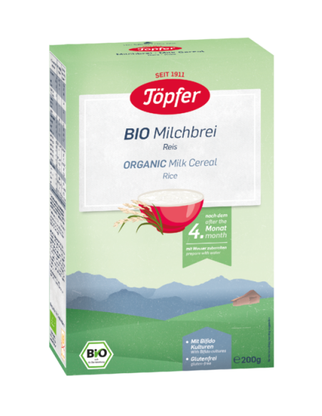 Topfer Bio Mлечна био каша с ориз 5M+ 200 гр