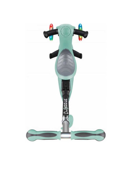 Тротинетка с родителски контрол 5 в 1 GO UP Deluxe Lights, ментово зелена