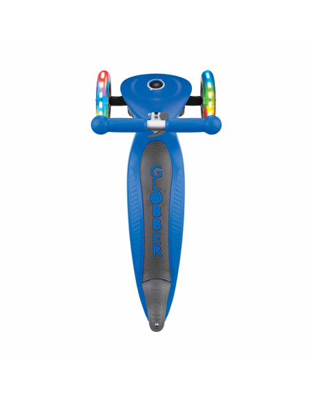 Сгъваема тротинетка със светещи колела, Globber Junior - 2+ г., синя