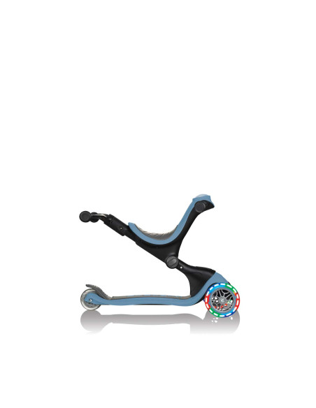 Тротинетка с родителски контрол 5 в 1, GO UP Deluxe Lights - Пастелно синя