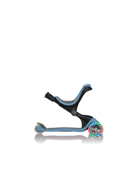 Тротинетка с родителски контрол 5 в 1, GO UP Deluxe Lights - Пастелно синя