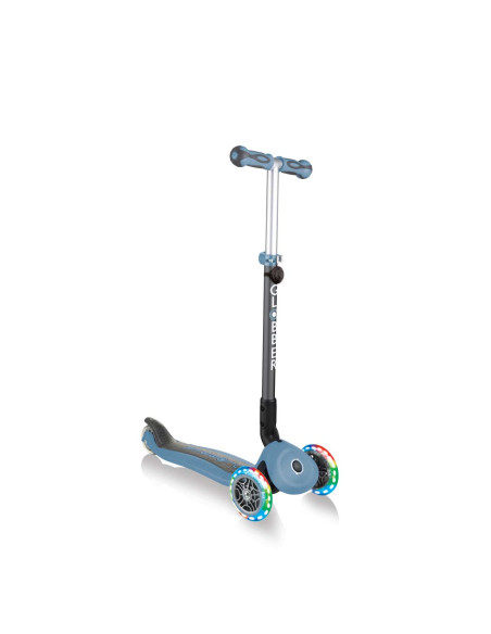 Тротинетка с родителски контрол 5 в 1, GO UP Deluxe Lights - Пастелно синя