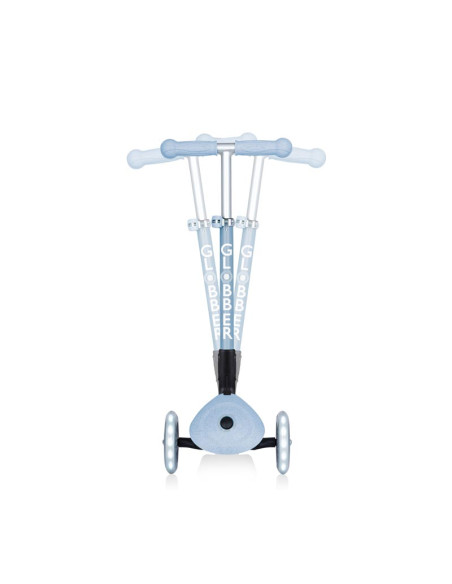 Сгъваема еко тротинетка с 3 колела GLOBBER JUNIOR FOLDABLE LIGHTS ECOLOGIC – цвят боровинка