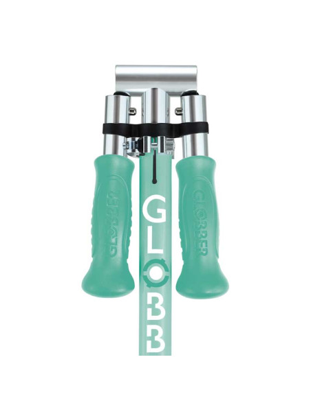 Детска сгъваема тротинетка с две светещи колела Globber Flow Foldable Junior Lights - ментова