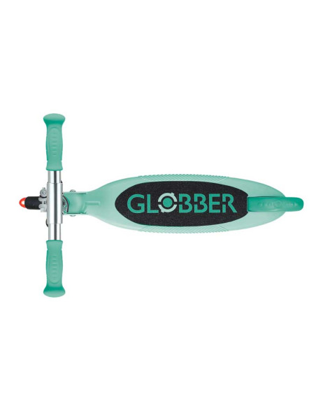 Детска сгъваема тротинетка с две светещи колела Globber Flow Foldable Junior Lights - ментова