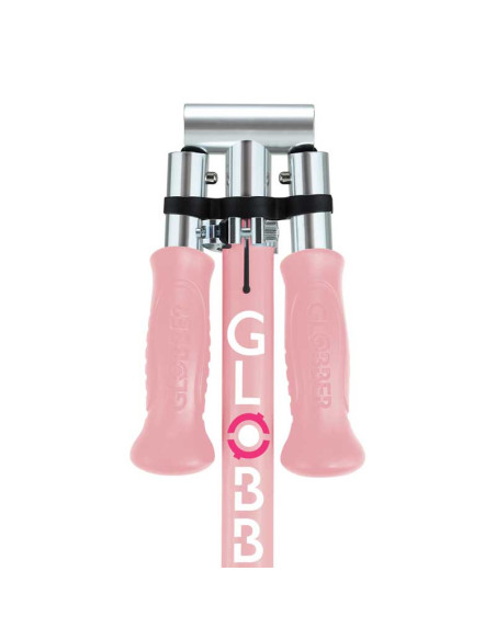 Детска сгъваема тротинетка с две светещи колела Globber Flow Foldable Junior Lights - розова