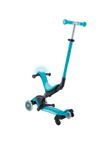 Тротинетка 5 в 1 GLOBBER GO UP DELUXE LIGHTS 360° - аква