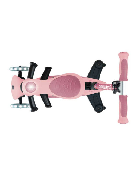 Тротинетка 5 в 1 GLOBBER GO UP DELUXE LIGHTS 360° - пастелно розова