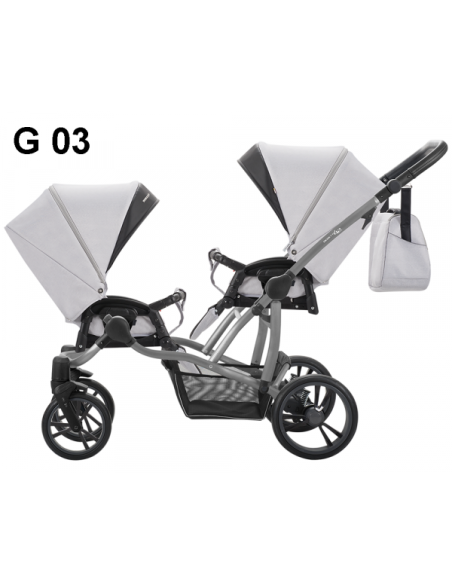 Бебешка количка за близнаци 2в1 Bebetto 42-423g