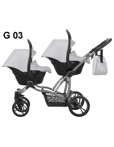 Бебешка количка за близнаци 2в1 Bebetto 42-423g
