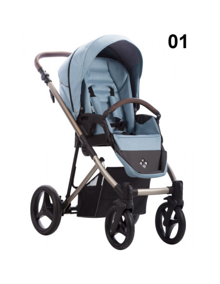 Бебешка количка 2в1 Bebetto - Flavio Premium Class Sand-FLSA01