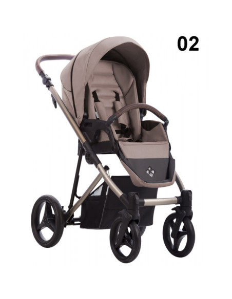 Бебешка количка 2в1 Bebetto - Flavio Premium Class Sand-FLSA02