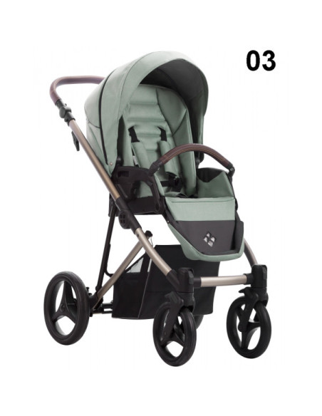 Бебешка количка 2в1 Bebetto - Flavio Premium Class Sand-FLSA03