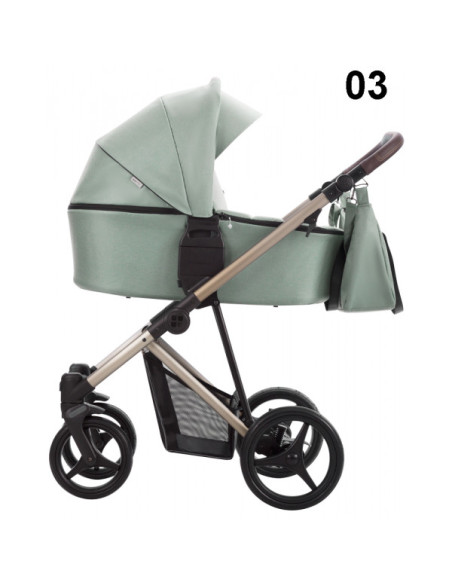 Бебешка количка 2в1 Bebetto - Flavio Premium Class Sand-FLSA03