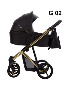 Бебешка количка 2в1 Bebetto - Flavio Premium Class Gold-FG02 2