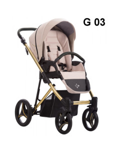 Бебешка количка 2в1 Bebetto - Flavio Premium Class Gold-FG03