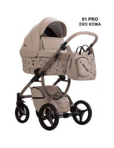 Бебешка количка 2в1 Bebetto - LUCA X EVA MINGE-L.M.PRO. 2