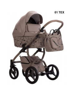 Бебешка количка 2в1 Bebetto - LUCA X EVA MINGE-L.M.TEX