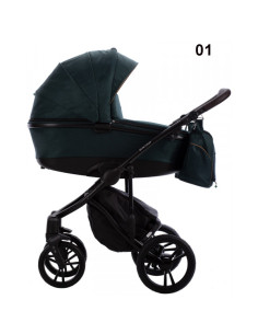 Бебешка количка 2в1 Bebetto - BRESSO ONYX-BO01 2