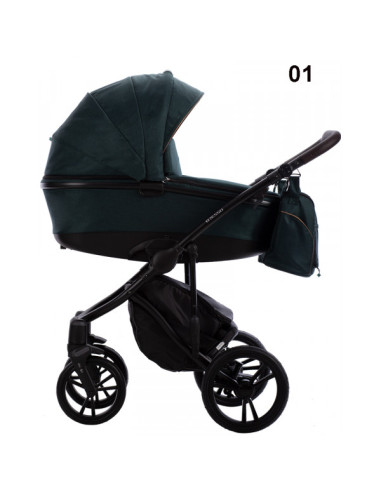 Бебешка количка 2в1 Bebetto - BRESSO ONYX-BO01